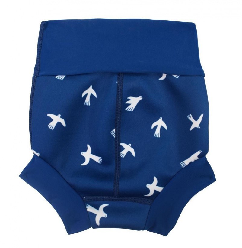 Бебешки бански Splash About New Happy Nappy White Birds
