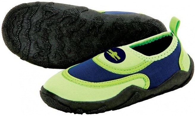Детски водни обувки Aqualung Beachwalker Kids Green/Navy Blue