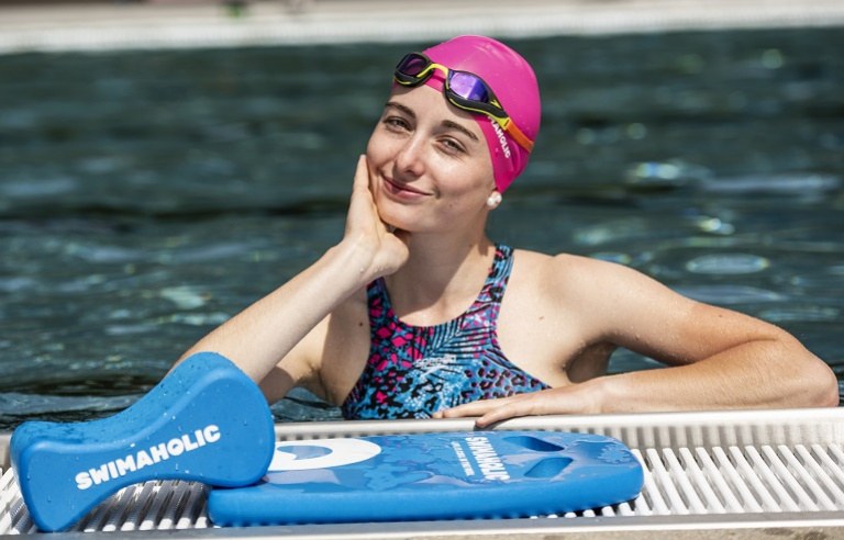 Плувна шапка за дълга коса Swimaholic Long Hair Cap