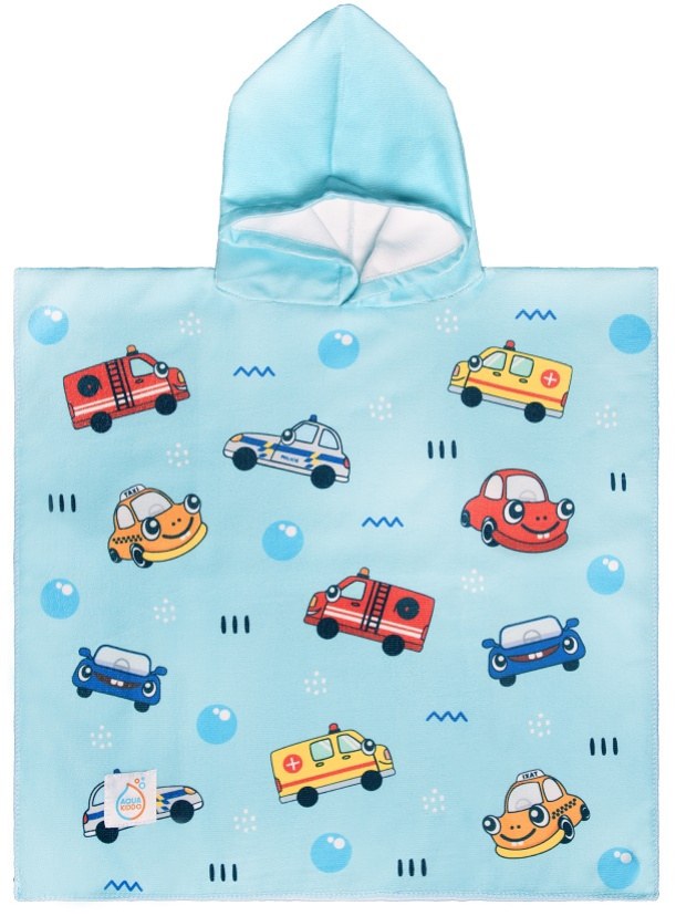 Детско пончо Aquakiddo Poncho Cars