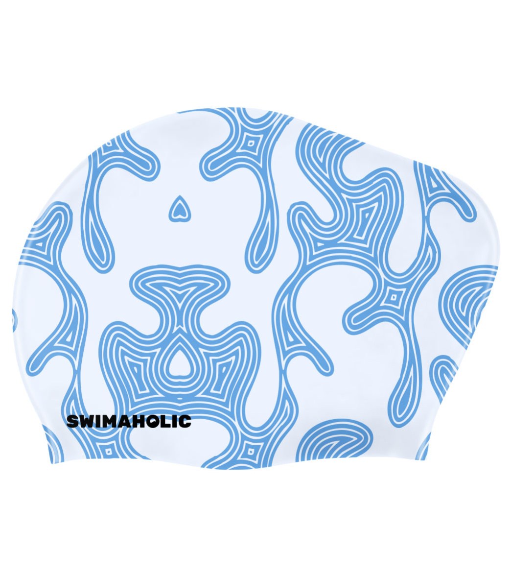 Плувна шапка за дълга коса Swimaholic Labyrinth Long Hair Cap