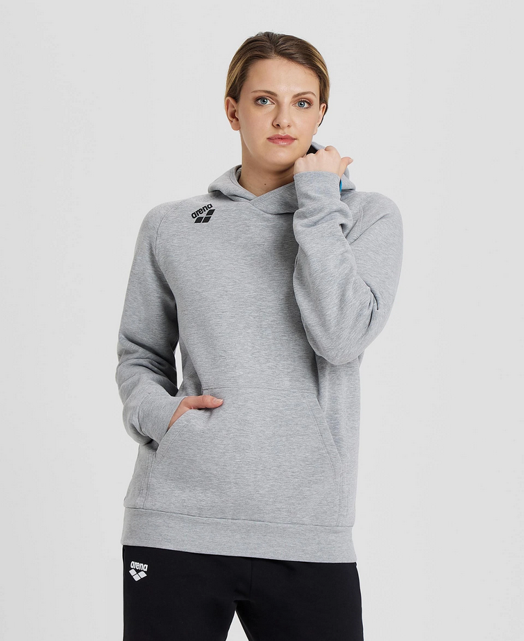 Arena Team Unisex Hooded Sweat Panel Medium Grey/Heather