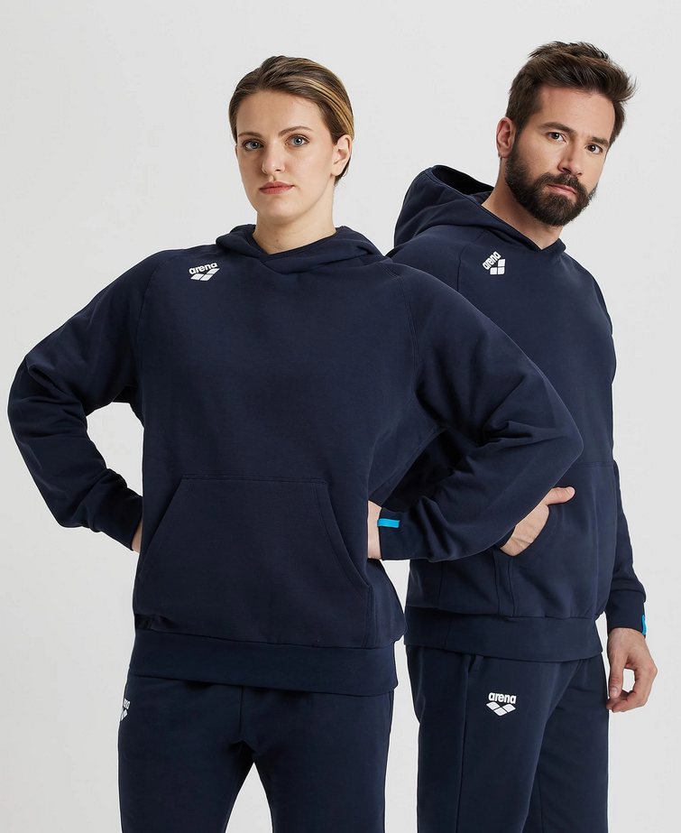 Arena Team Unisex Hooded Sweat Panel Navy