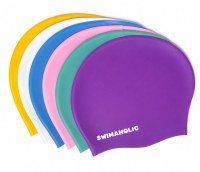 Детска шапка за плуване за дълга коса Swimaholic Long Hair Cap Junior