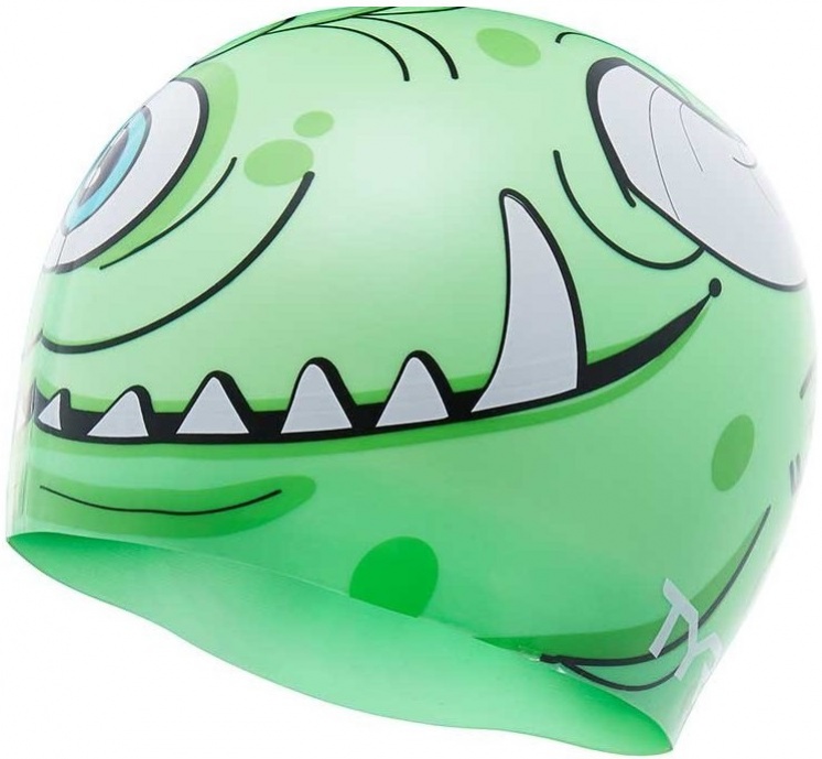 Tyr monster swim cap зелен – Плувни шапки > Шапки за плуване за възрастни