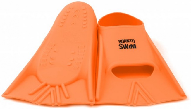 Borntoswim short fins orange m – Аксесоари за плуване > Плавници > Тренировъчни плавници
