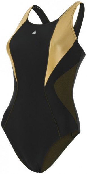 Aqua sphere chelsea vita black/gold 30 – Бански костюми > дамски бански костюми > Дамски бански за тренировки