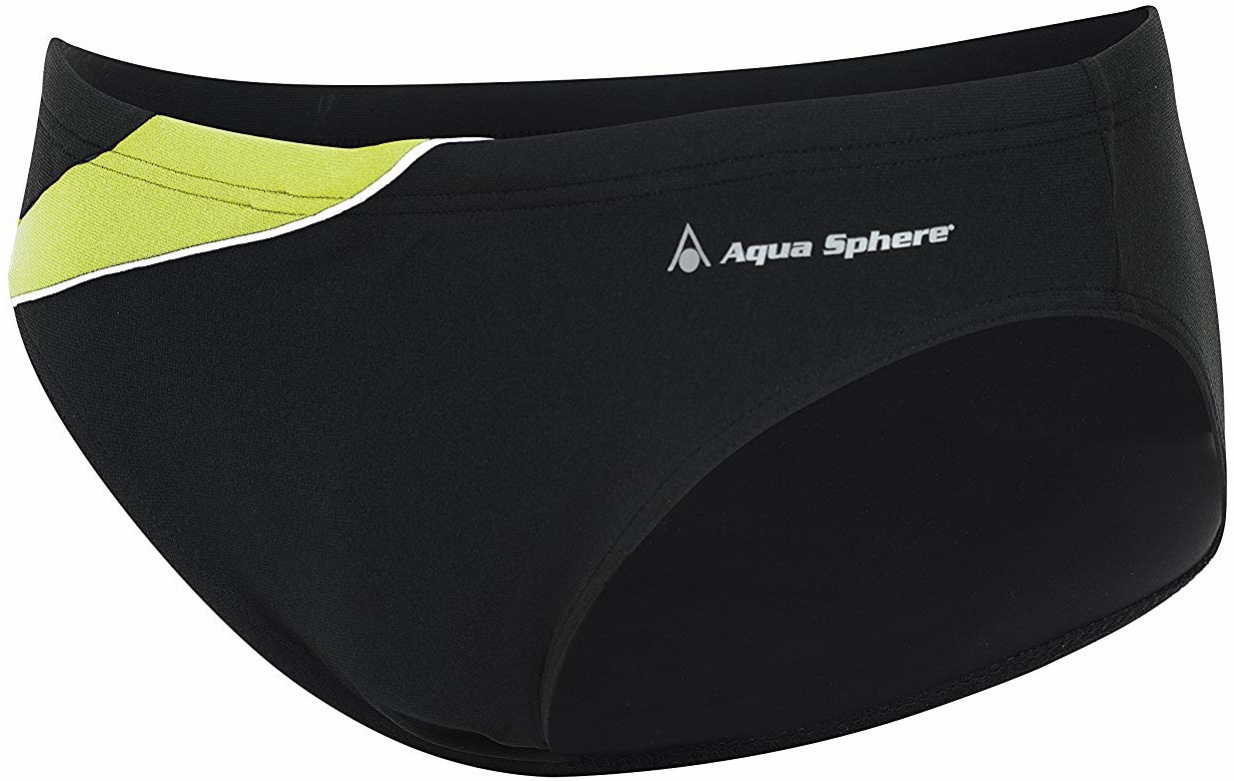 Aqua sphere eliott repreve slip black/bright green 34 – Бански костюми > Мъжки бански костюми > Briefs