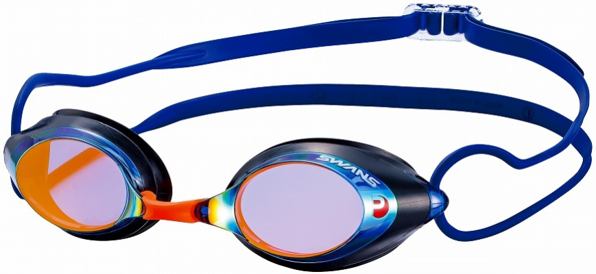 Swans srx-m paf mirror синьо/оранжев – Очила за плуване > Очила за плуване за възрастни