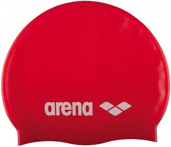 плувна шапка arena classic silicone cap червен – Плувни шапки > Шапки за плуване за възрастни