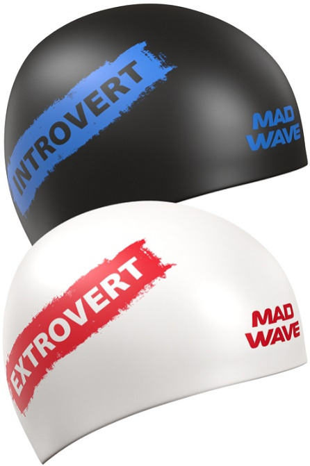 Mad wave introvert reversible swim cap черно/бял – Плувни шапки > Шапки за плуване за възрастни
