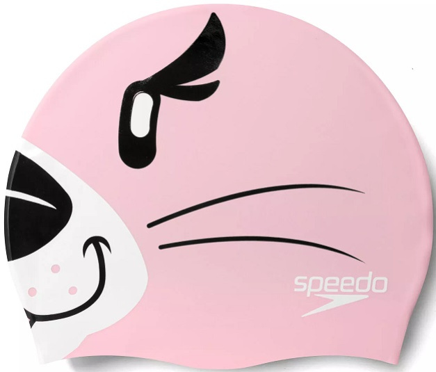 плувна шапка speedo printed character cap розов – Плувни шапки > Детски шапки за плуване